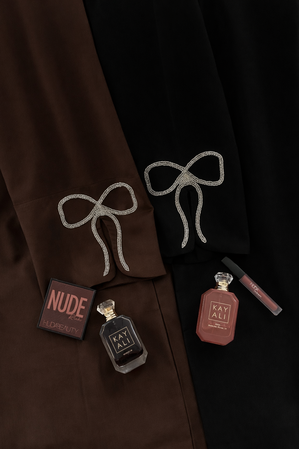 Bow Split Sleeve Brown