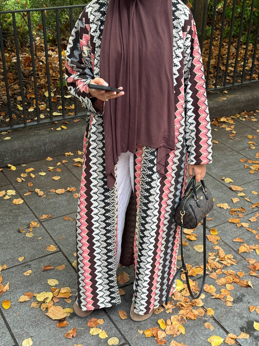 Knitted Kimono Mulberry