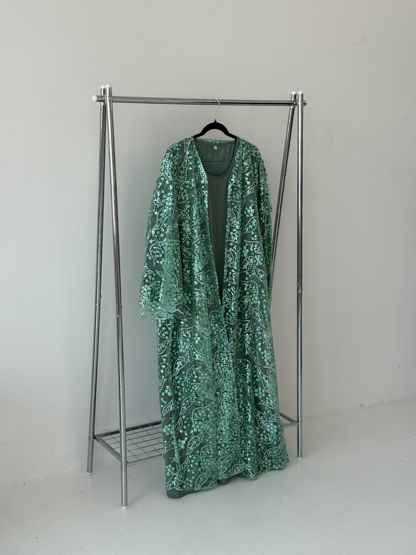 Sequin Net Green
