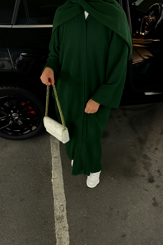 Corduroy Forest Green Open 