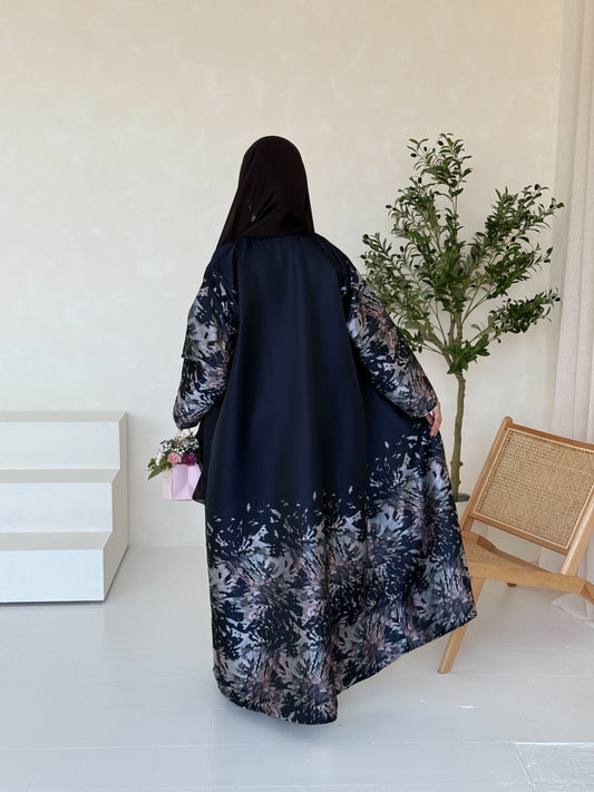 Floral Burst - Navy/ Pink