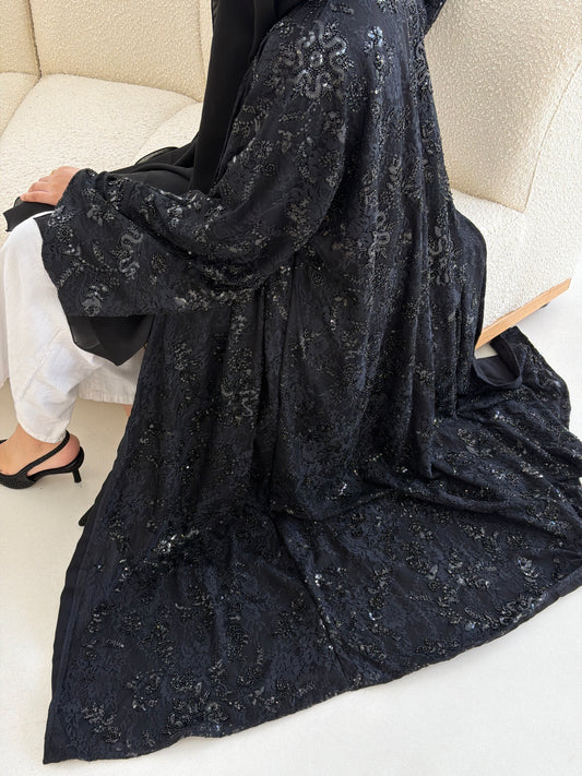 French Lace Stone Black