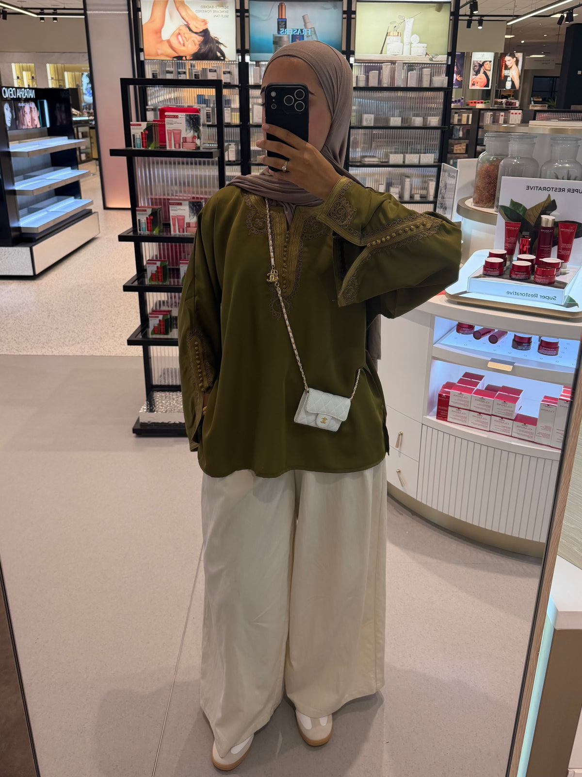 Kaftan Top Olive - PRE ORDER 3-4 WEEKS