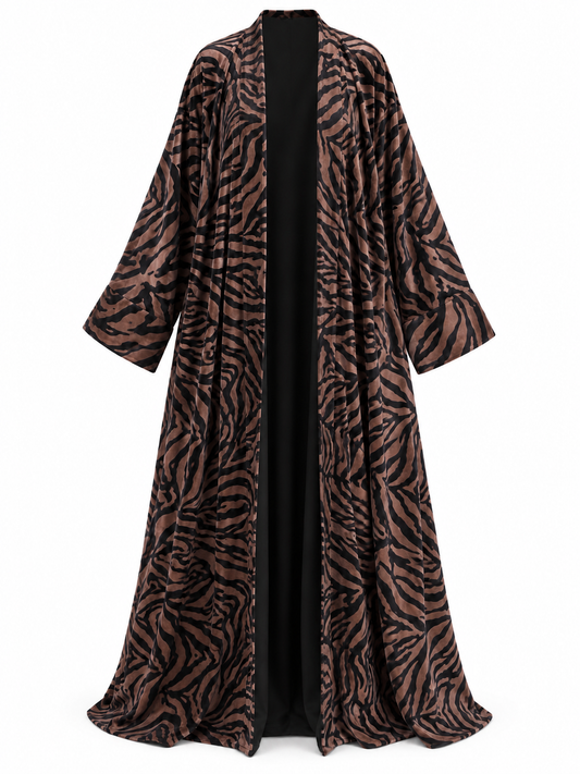 Zebra Noir Velvet Brown