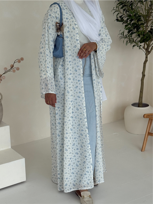 Floral Blue Kimono