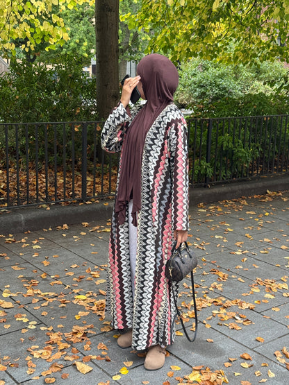 Knitted Kimono Mulberry