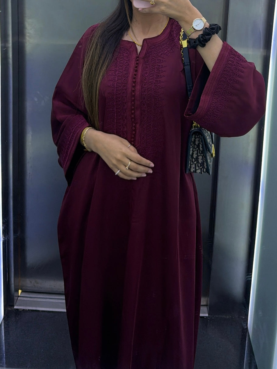 Kaftan Burgundy Royale
