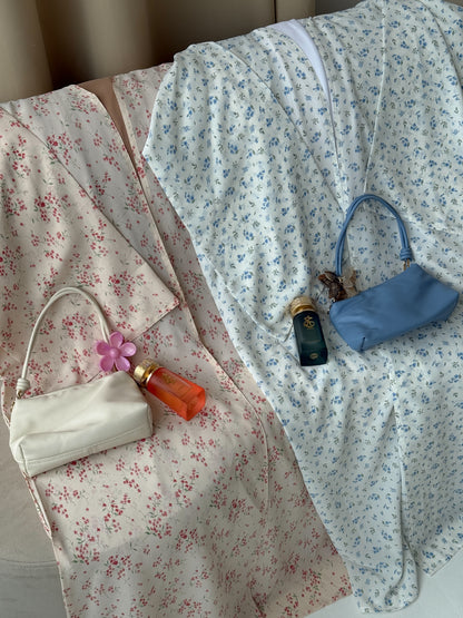 Floral Blue Kimono