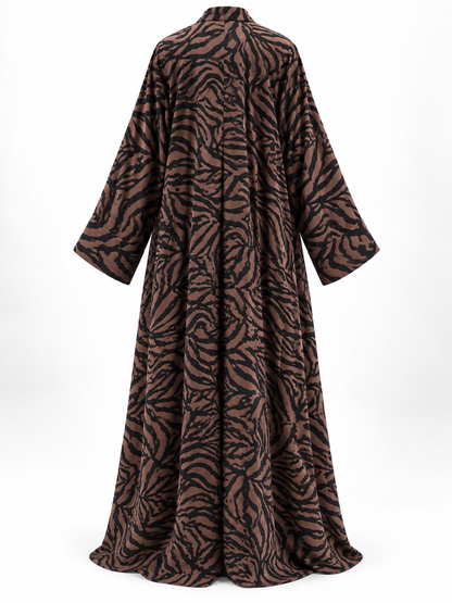 Zebra Noir Velvet Brown