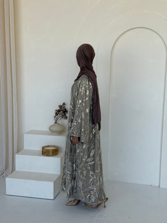 Noor-e-Qadeem Taupe Gold