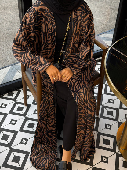 Zebra Noir Velvet Brown
