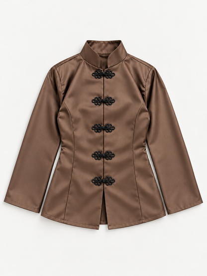 Napoleon Satin Tunic Mushroom