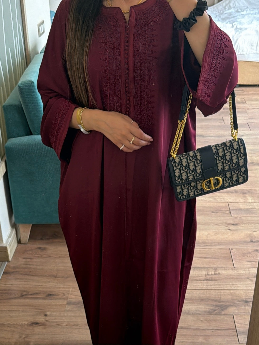 Kaftan Burgundy Royale