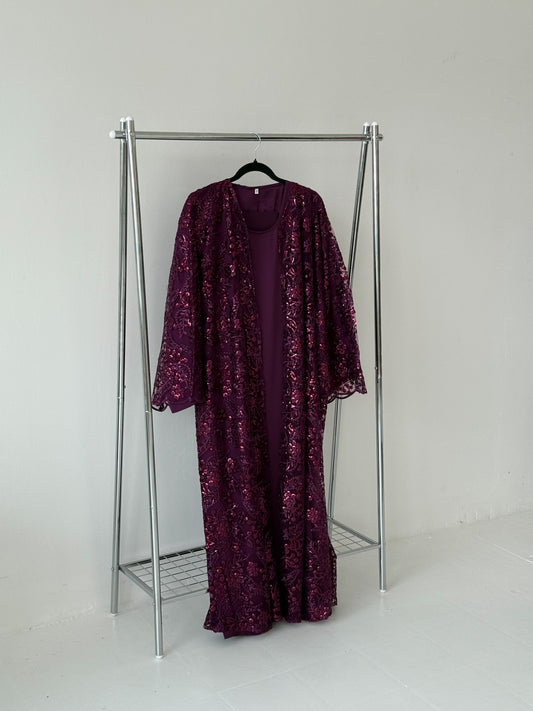 Sequin Net Purple