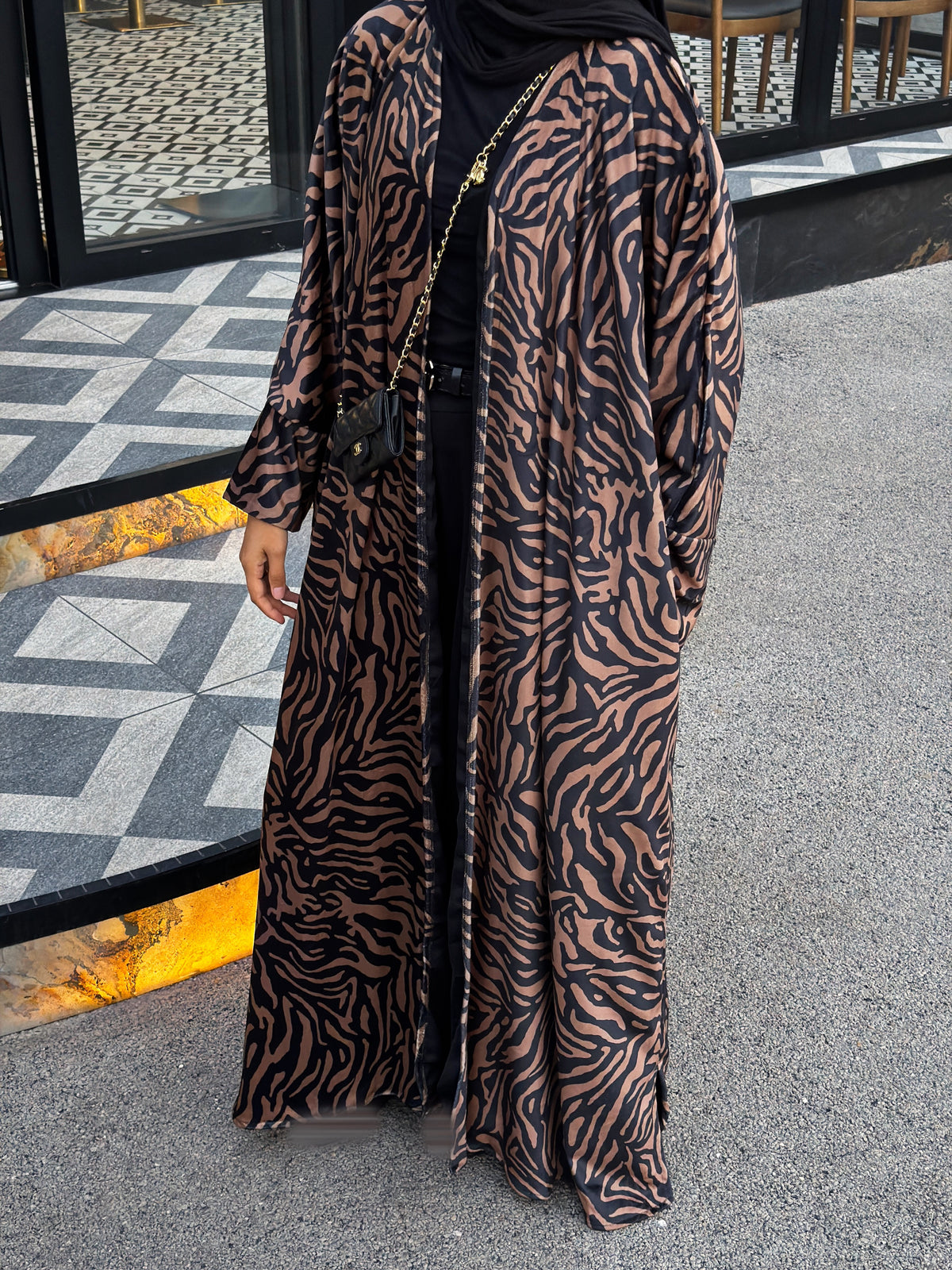 Zebra Noir Velvet Brown
