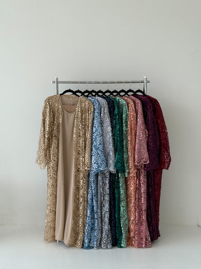 Sequin Net Pink