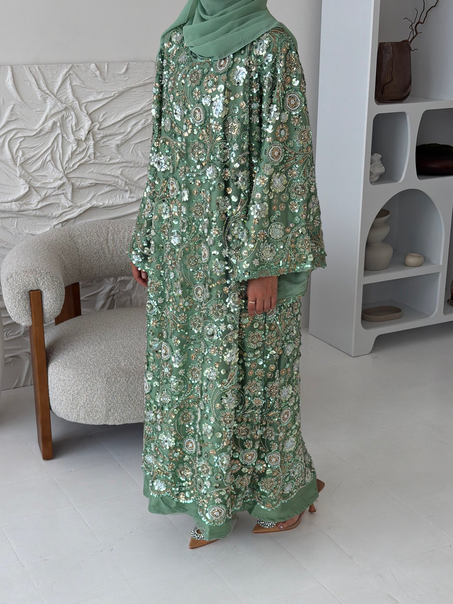 Raani Noor Pistachio Green