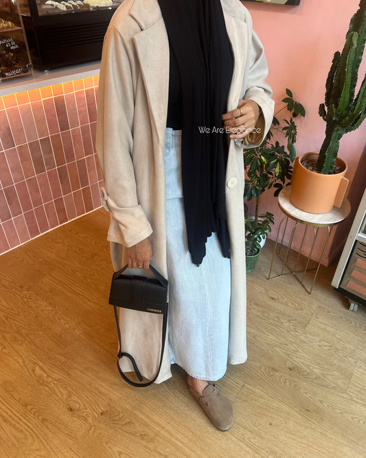 Suede Trench Jacket