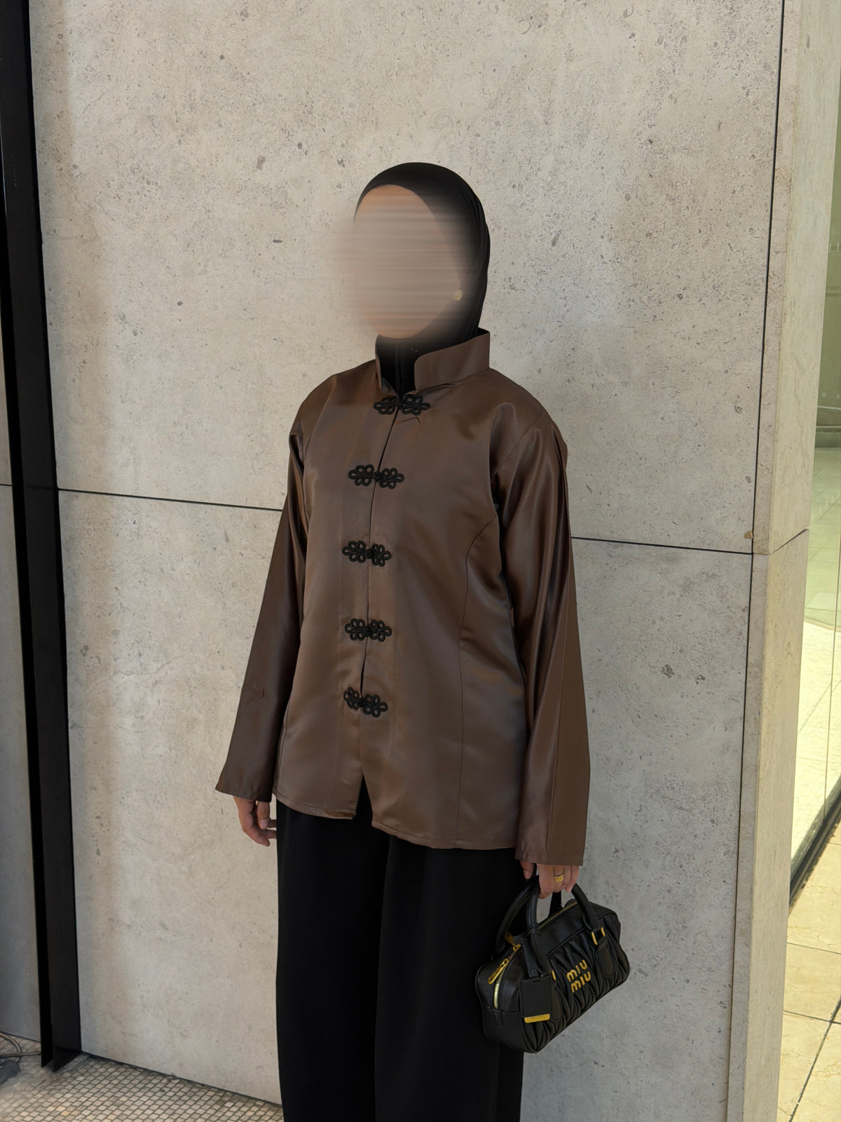 Napoleon Satin Tunic Mushroom