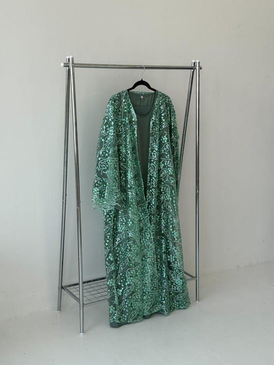 Sequin Net Green