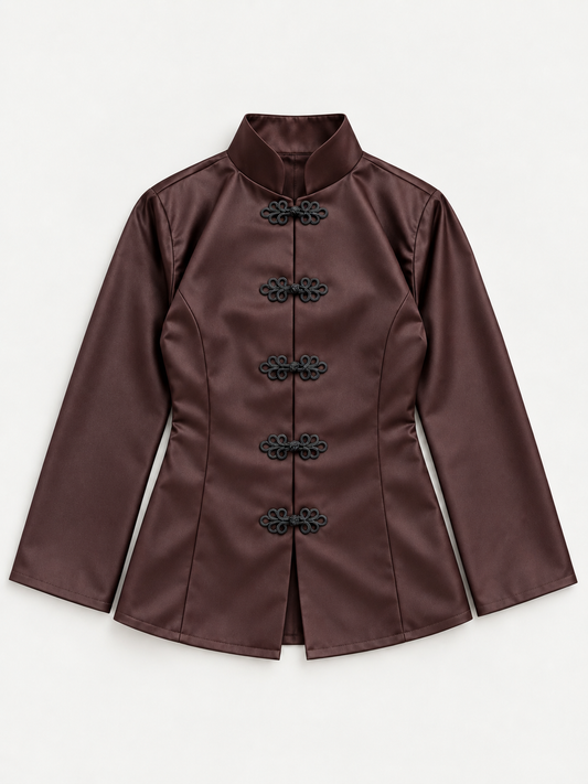 Napoleon Satin Tunic Cocoa