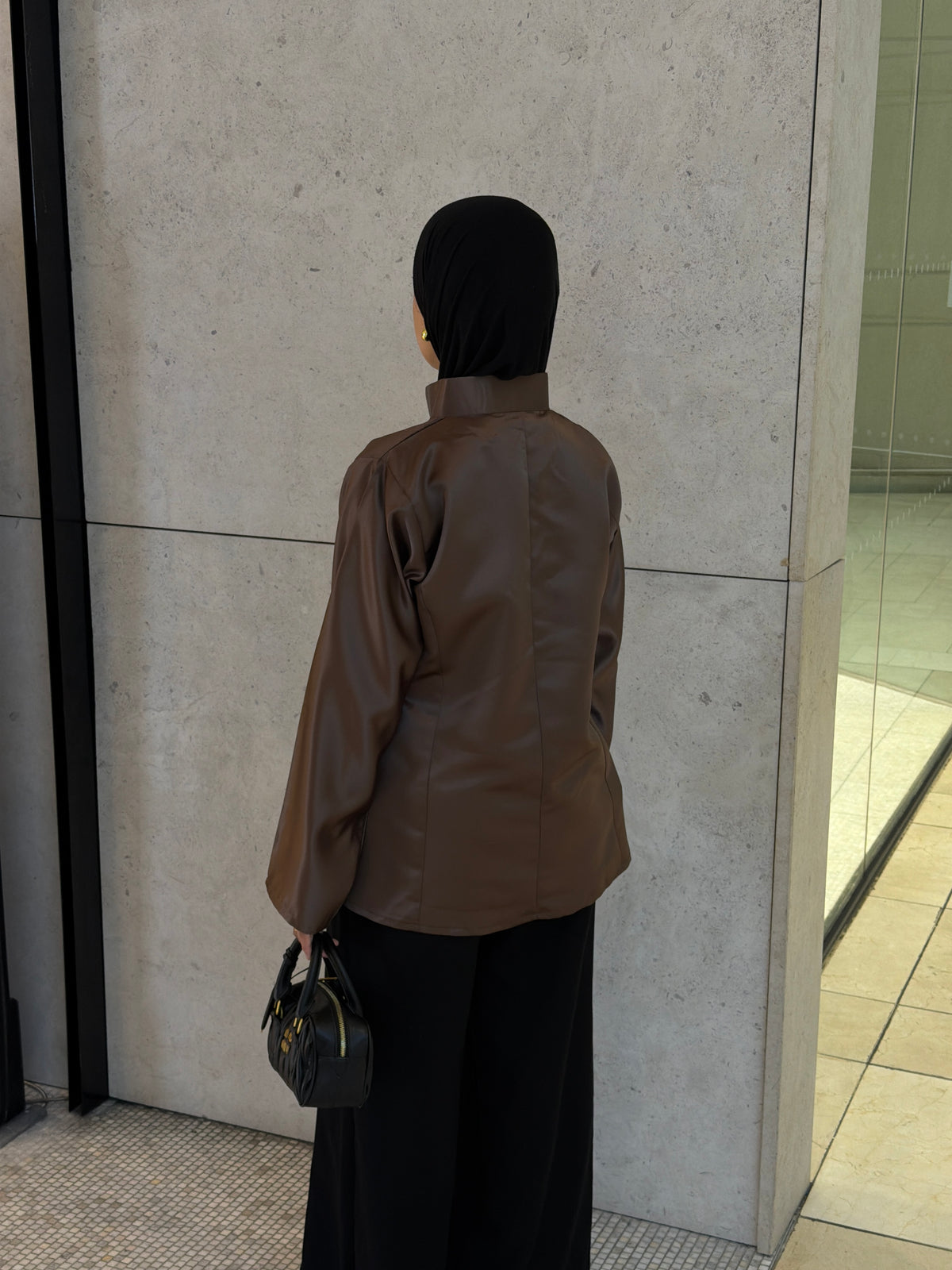 Napoleon Satin Tunic Mushroom