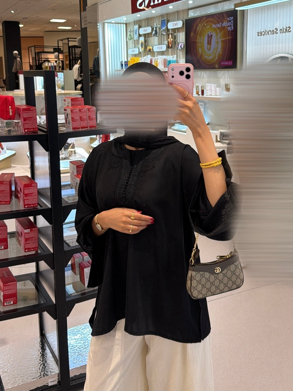 Kaftan Top Black