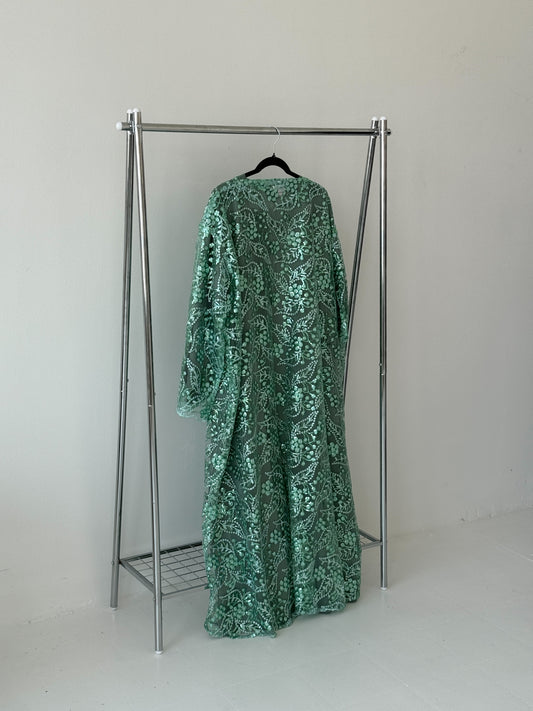 Sequin Net Green