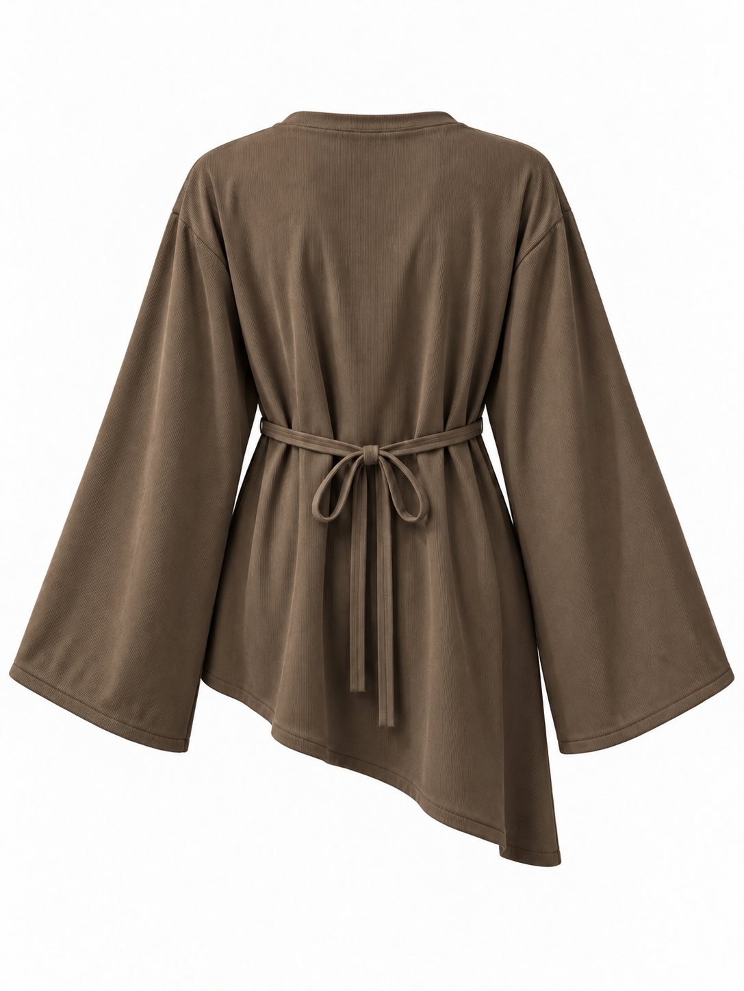 Corduroy Ribbed Asymmetric Top Truffle