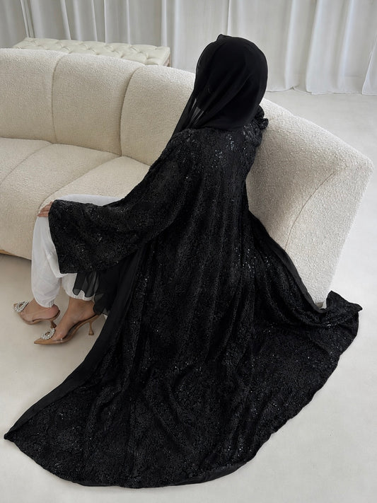 French Lace Stone Black