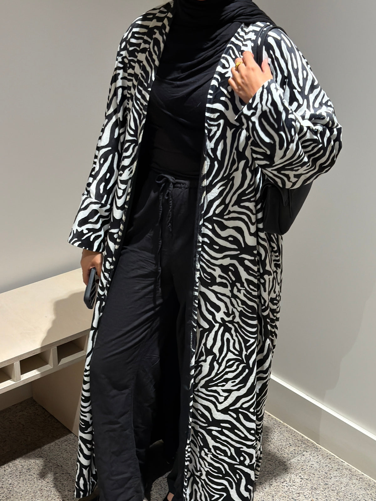 Zebra Noir Velvet Black