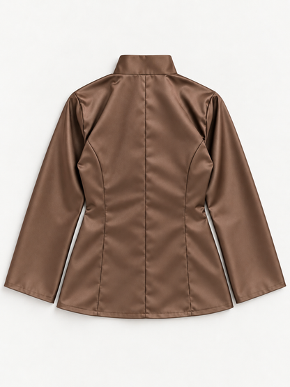 Napoleon Satin Tunic Mushroom