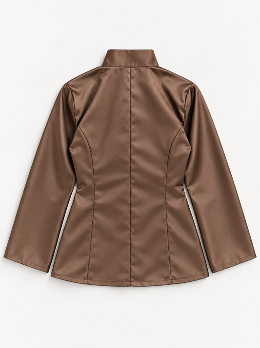 Napoleon Satin Tunic Mushroom
