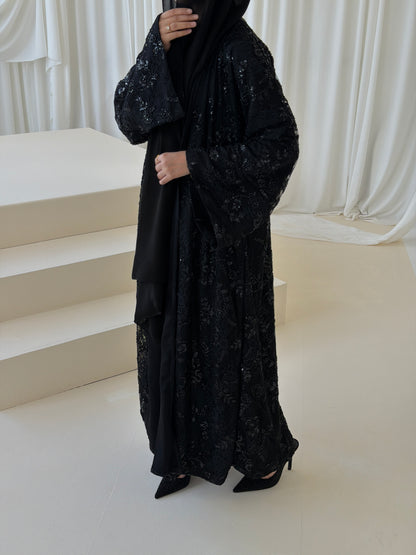 French Lace Stone Black