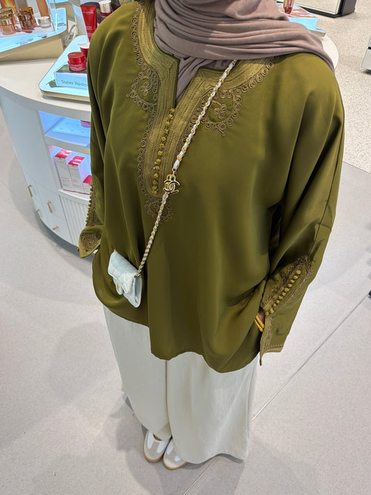 Kaftan Top Olive