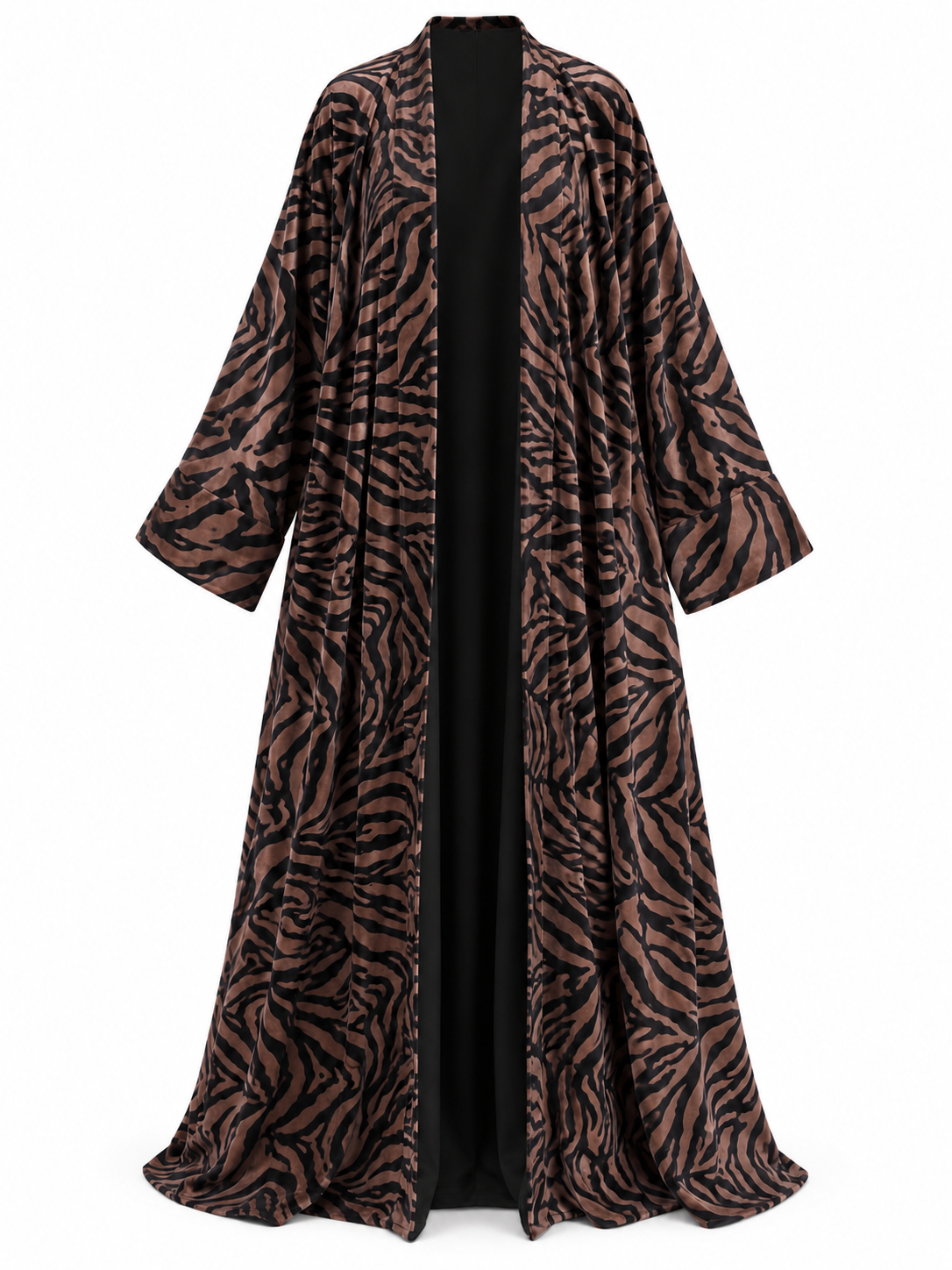 Zebra Noir Velvet Brown