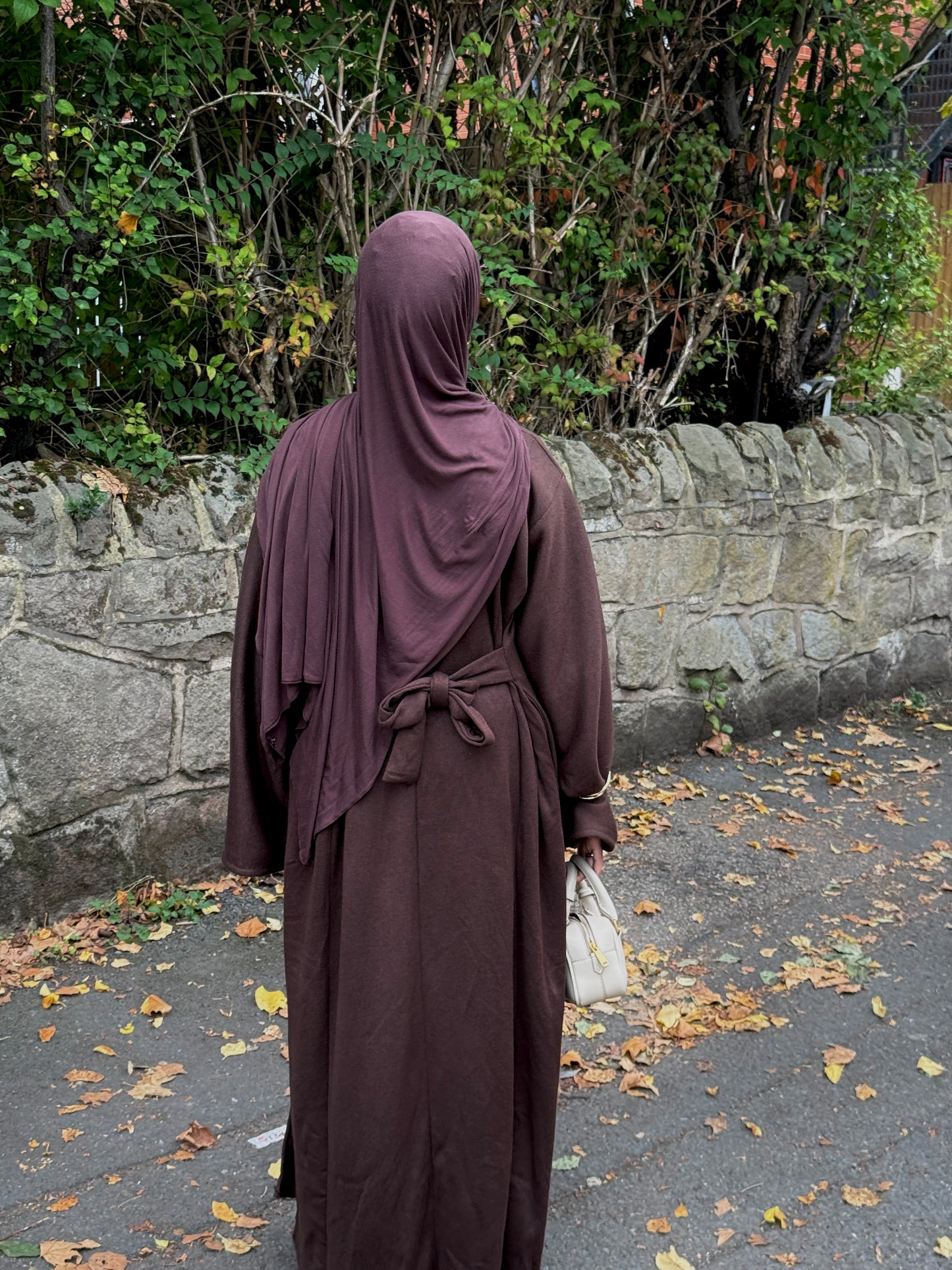 Split Dress Chocolate Brown