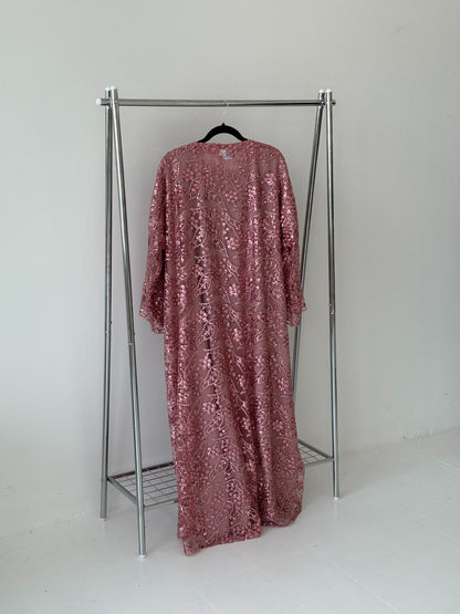 Sequin Net Pink