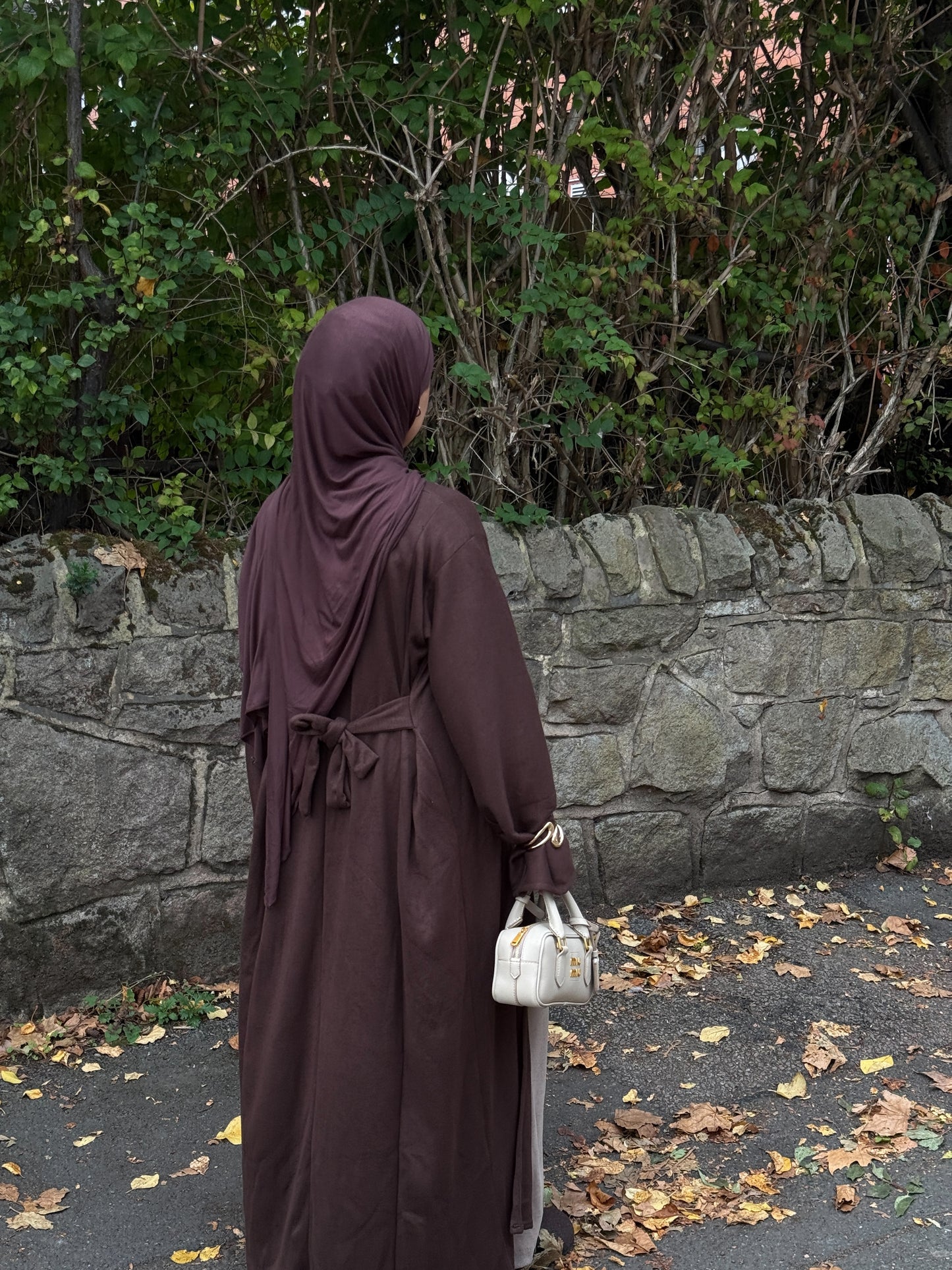 Split Dress Chocolate Brown
