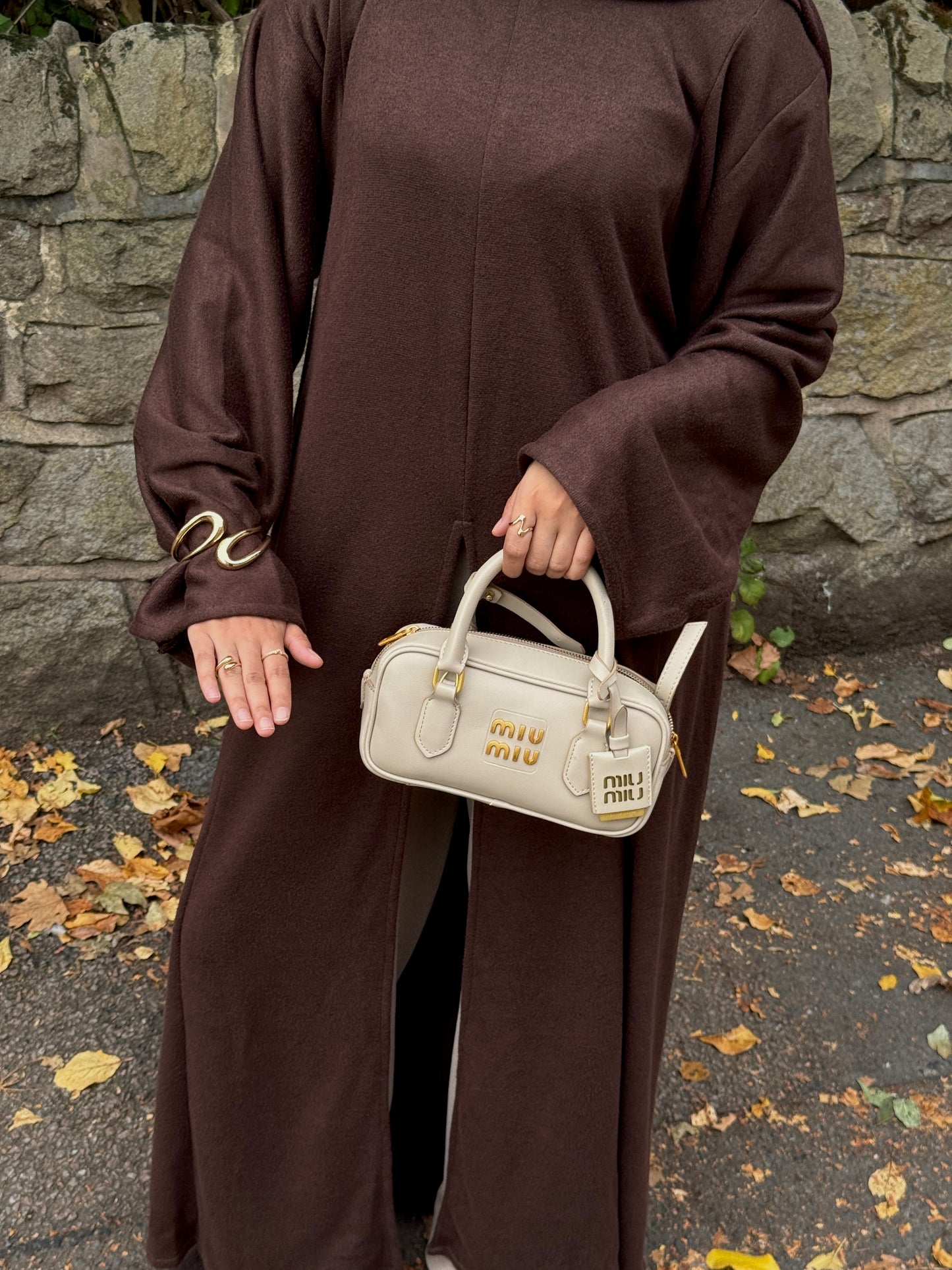 Split Dress Chocolate Brown