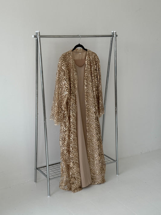 Sequin Net Gold