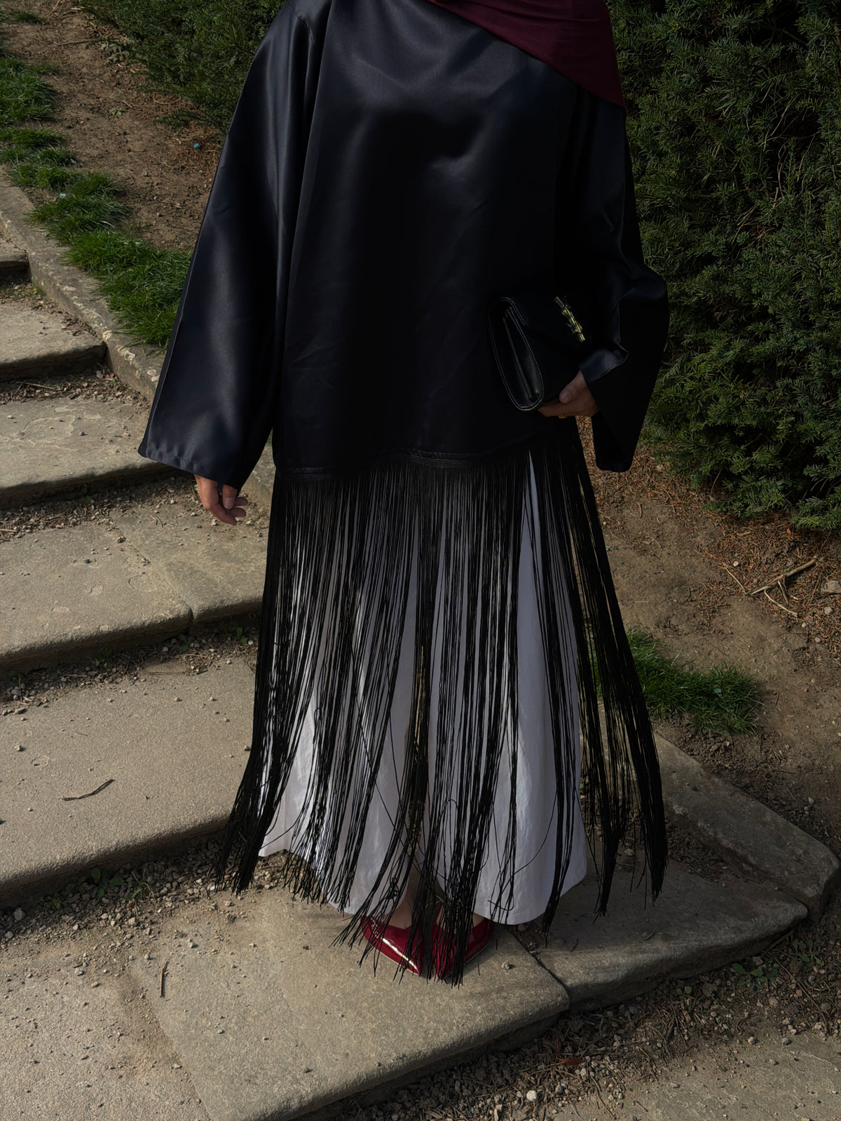 Satin Fringe Top