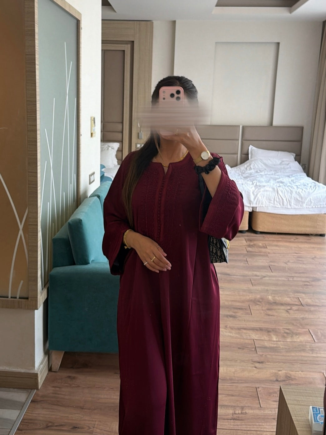 Kaftan Burgundy Royale