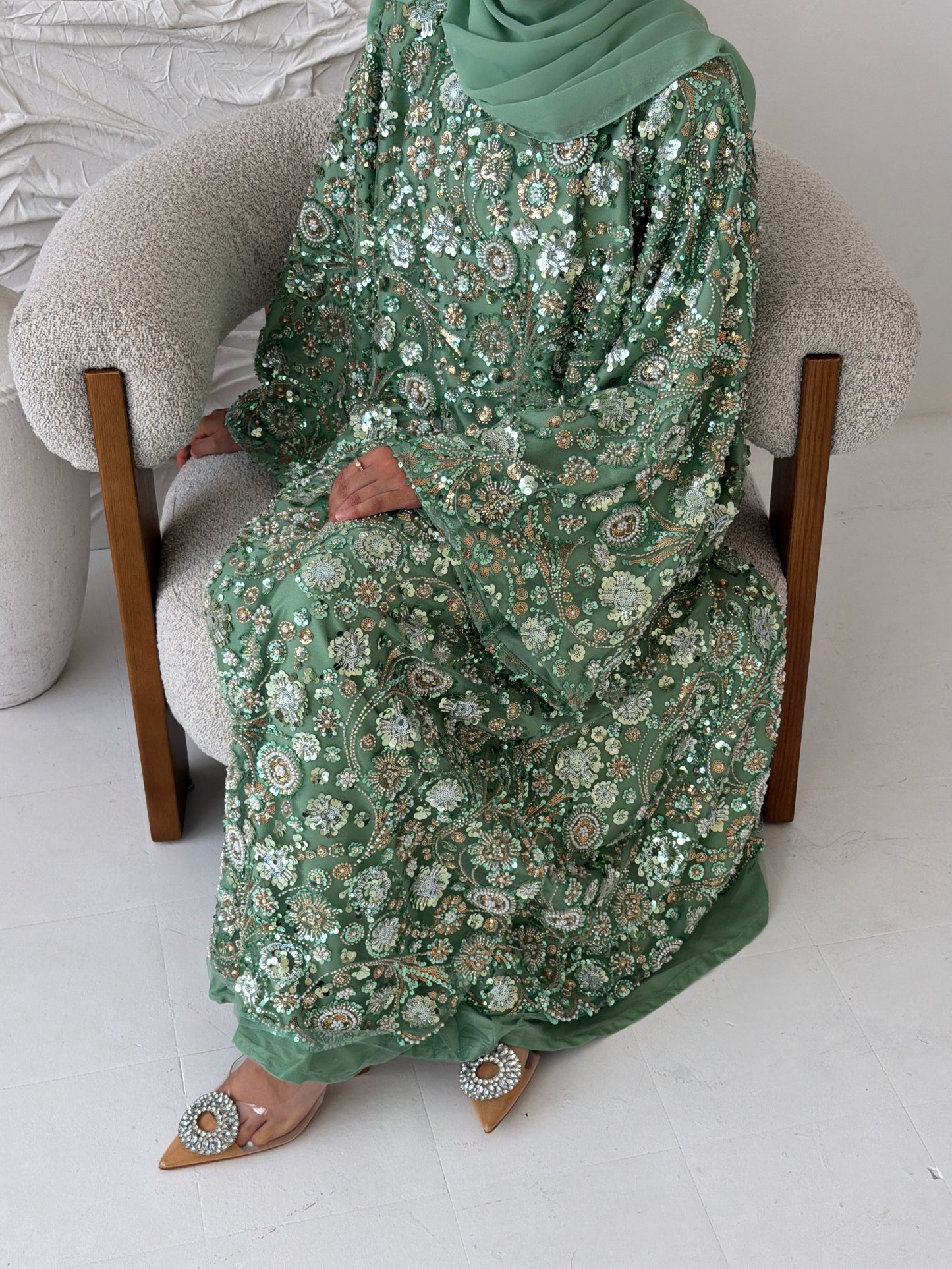 Raani Noor Pistachio Green