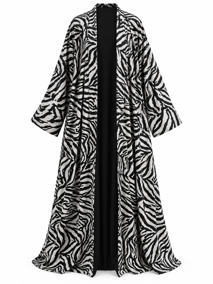 Zebra Noir Velvet Black