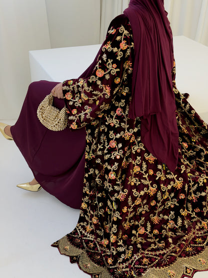 Shahzadi Velvet Maroon