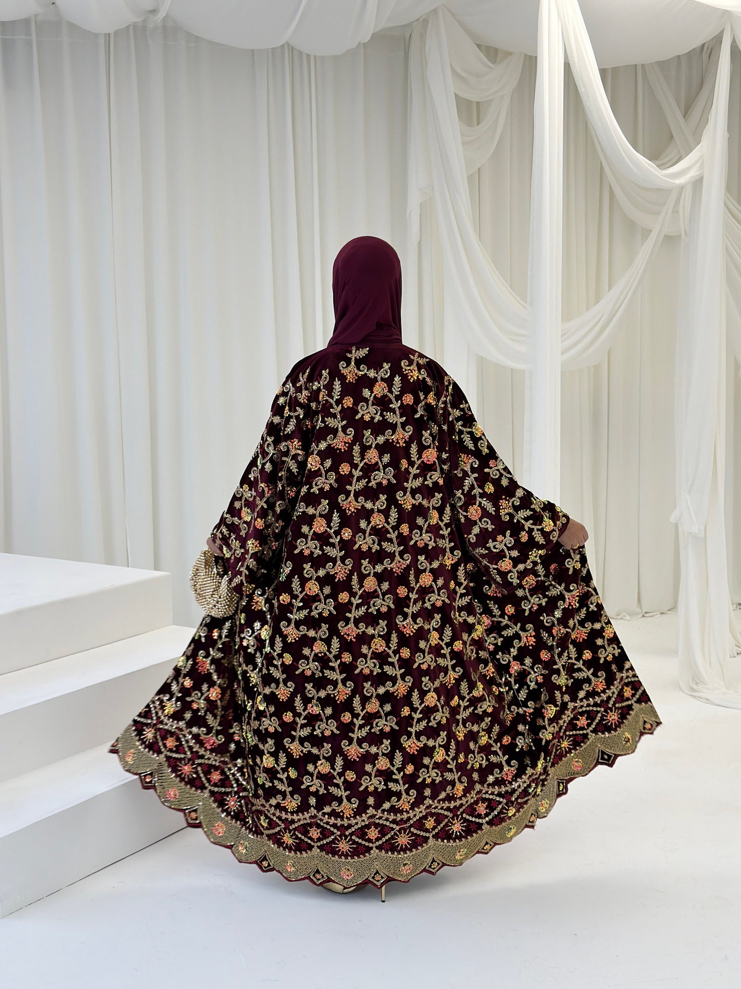 Shahzadi Velvet Maroon