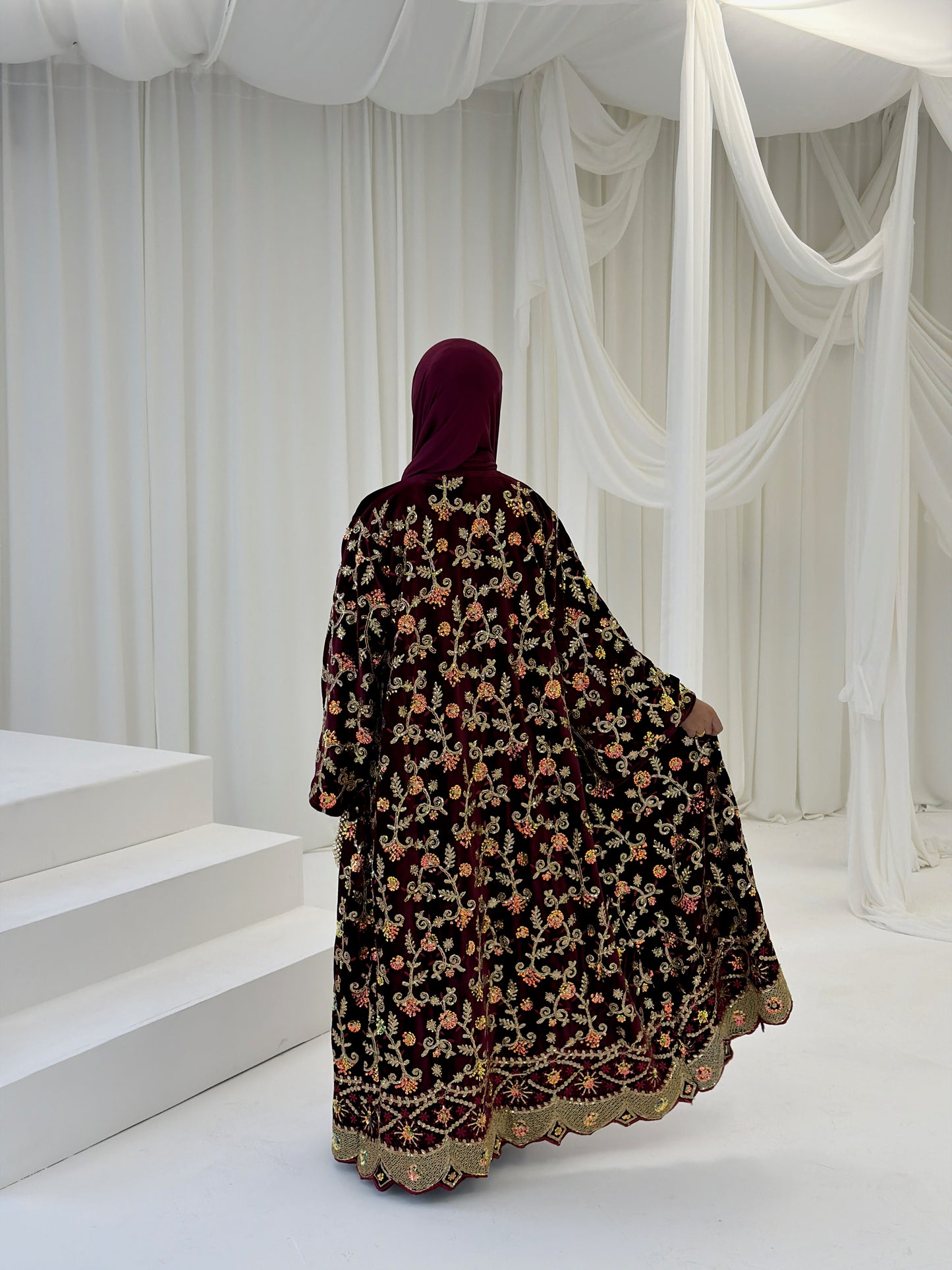 Shahzadi Velvet Maroon