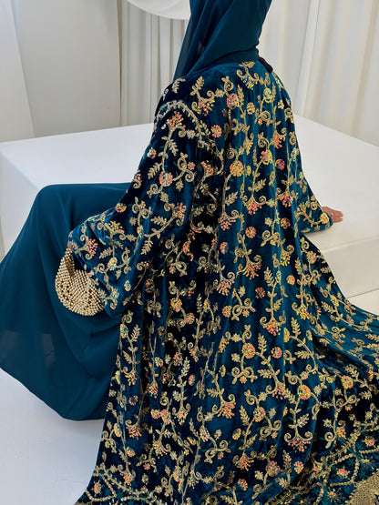 Shahzadi Velvet Teal