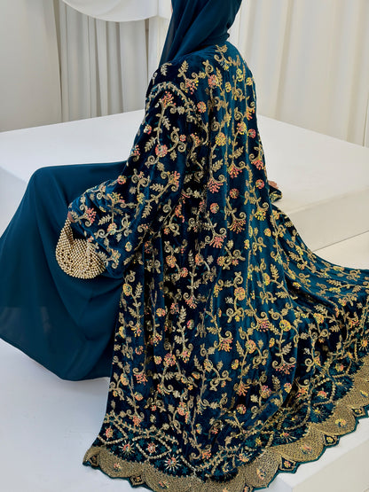 Shahzadi Velvet Teal